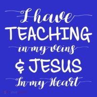 I Have Teaching In My Veins And Jesus In My Heart Teacher Gift Women's V-Neck T-Shirt