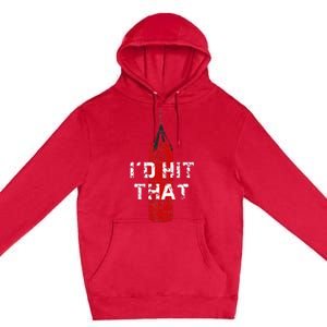 ID Hit That Funny Boxing Gift Idea Premium Pullover Hoodie