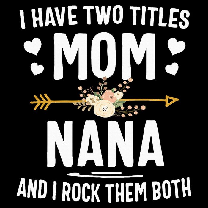 I Have Two Titles Mom And Nana Mothers Day Gifts 16 in Basic Backpack