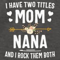 I Have Two Titles Mom And Nana Mothers Day Gifts Vector Backpack