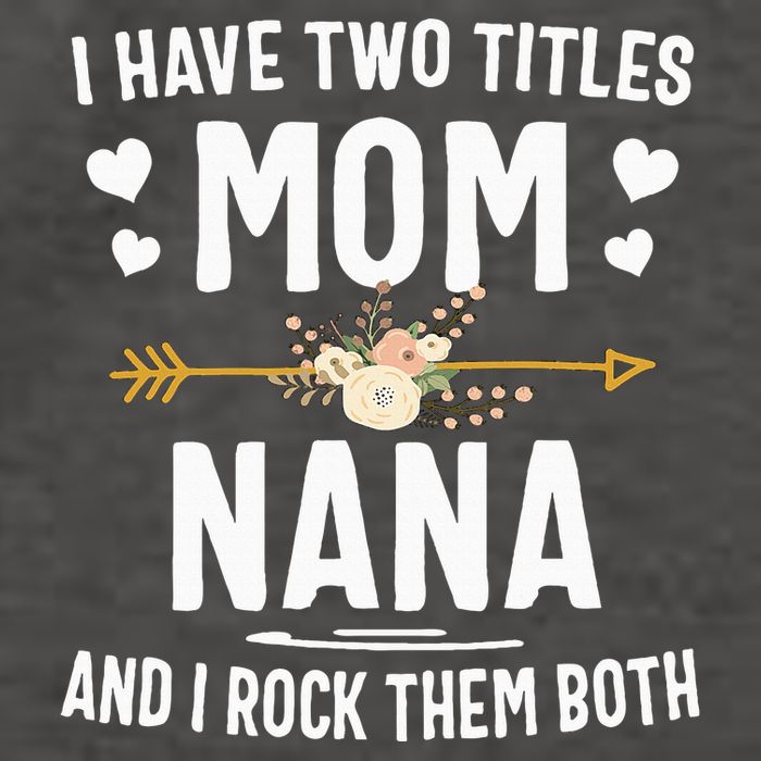 I Have Two Titles Mom And Nana Mothers Day Gifts Vector Backpack