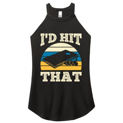 ID Hit That Bag Bean Cornhole Women's Perfect Tri Rocker Tank