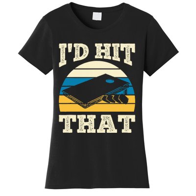 ID Hit That Bag Bean Cornhole Women's T-Shirt