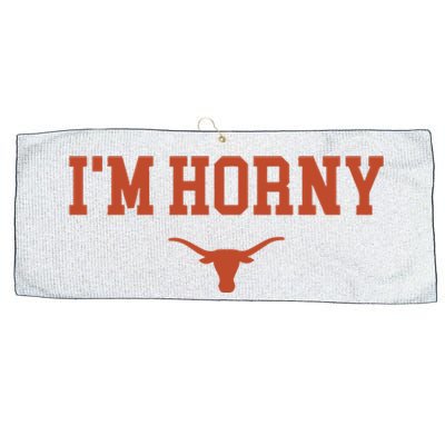 I’M Horny Texas Large Microfiber Waffle Golf Towel