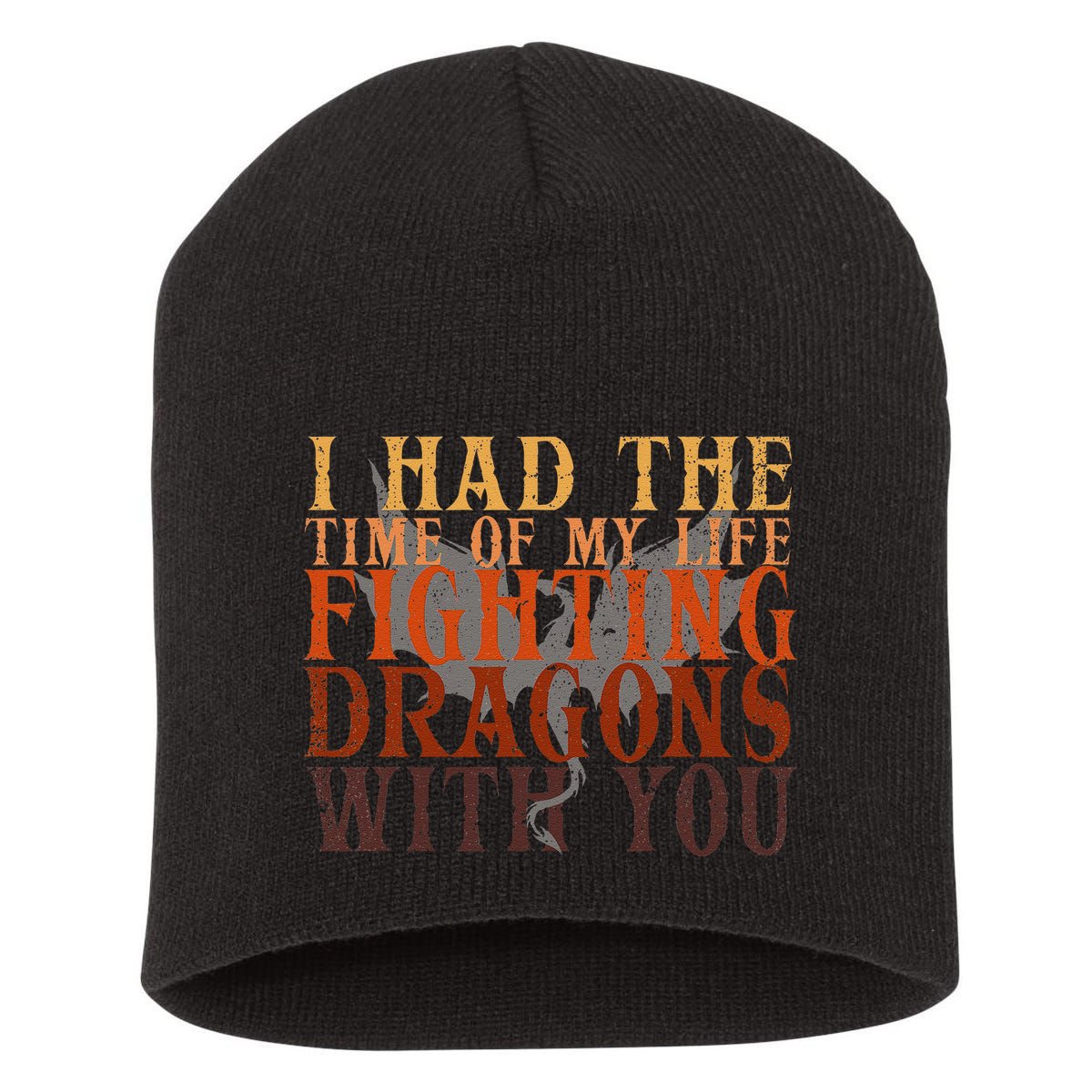 I Had The Time Of My Life Fighting Dragons With You Mythical Short Acrylic Beanie