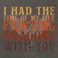I Had The Time Of My Life Fighting Dragons With You Mythical Cotton Canvas Backpack