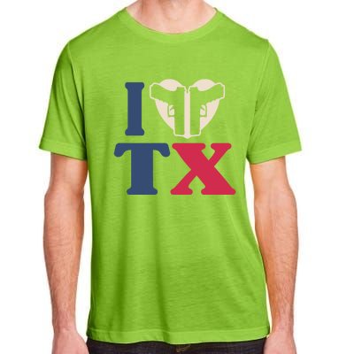 I Heart Texas Tx Love Pro Usa 2nd Adt Pro Gun Great Gift Adult ChromaSoft Performance T-Shirt