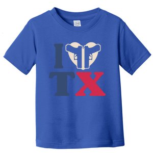 I Heart Texas Tx Love Pro Usa 2nd Adt Pro Gun Great Gift Toddler T-Shirt