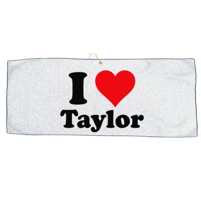 I Heart Taylor First Name I Love Personalized I Love Taylor Large Microfiber Waffle Golf Towel