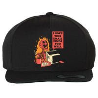 I Hope This Email Finds You Well Funny Skeleton Wool Snapback Cap