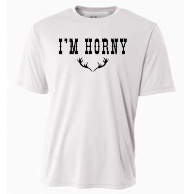 I’m Horny Texas Cooling Performance Crew T-Shirt