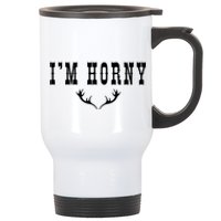 I’m Horny Texas Stainless Steel Travel Mug