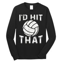 Id Hit That Summer Beach Volleyball Long Sleeve Shirt