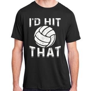 Id Hit That Summer Beach Volleyball Adult ChromaSoft Performance T-Shirt