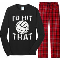 Id Hit That Summer Beach Volleyball Long Sleeve Pajama Set