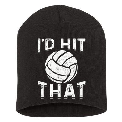 Id Hit That Summer Beach Volleyball Short Acrylic Beanie