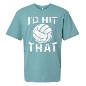 Id Hit That Summer Beach Volleyball Sueded Cloud Jersey T-Shirt