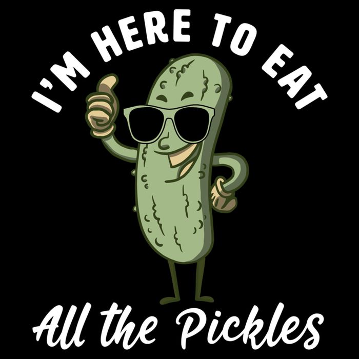 I'm Here To Eat All Of The Pickles Funny Pickle Lover Cool Gift Cooling Performance Crew T-Shirt