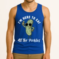 I'm Here To Eat All Of The Pickles Funny Pickle Lover Cool Gift Tank Top