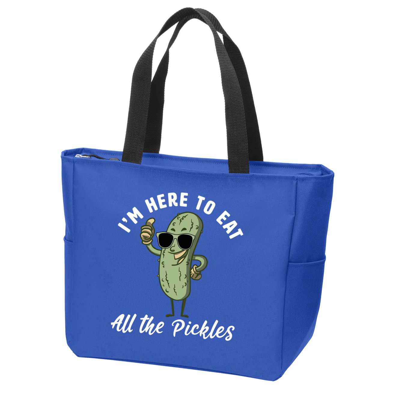 I'm Here To Eat All Of The Pickles Funny Pickle Lover Cool Gift Zip Tote Bag