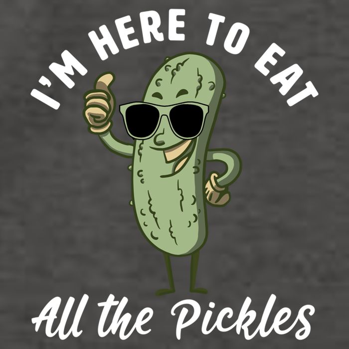 I'm Here To Eat All Of The Pickles Funny Pickle Lover Cool Gift Vector Backpack