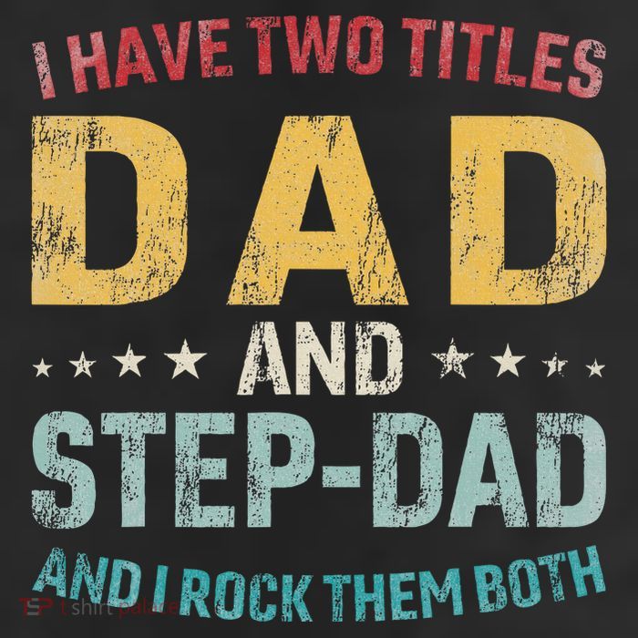 I Have Two Titles Dad And Step Dad Fathers Day Step Dad 25L Jumbo Tote