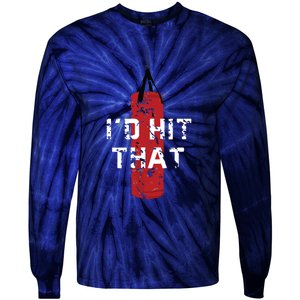 Id Hit That Funny Boxing Gift Idea For Tie-Dye Long Sleeve Shirt