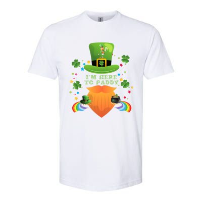 I’m Here To Paddy St Patricks Day Rainbow Beer Ers Great Gift Softstyle® CVC T-Shirt