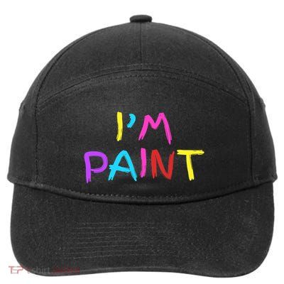 I Heart To Finger Paint IM Paint 7-Panel Snapback Hat