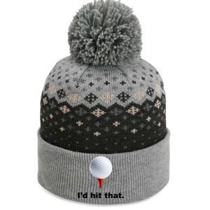 I'd Hit That Funny Golf The Baniff Cuffed Pom Beanie