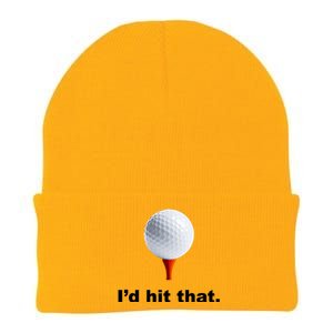 I'd Hit That Funny Golf Knit Cap Winter Beanie