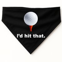 I'd Hit That Funny Golf USA-Made Doggie Bandana