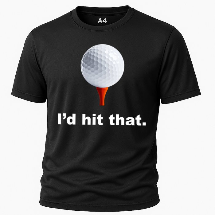 I'd Hit That Funny Golf Cooling Performance Crew T-Shirt