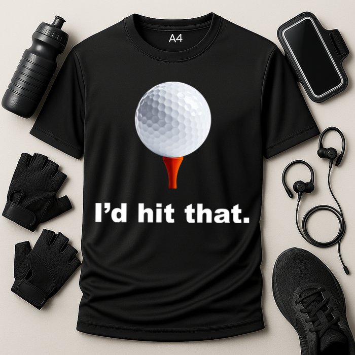 I'd Hit That Funny Golf Cooling Performance Crew T-Shirt