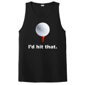 I'd Hit That Funny Golf PosiCharge Competitor Tank