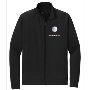 I'd Hit That Funny Golf Stretch Full-Zip Cadet Jacket