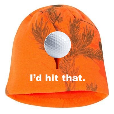 I'd Hit That Funny Golf Kati - Camo Knit Beanie