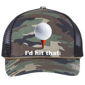 I'd Hit That Funny Golf Retro Rope Trucker Hat Cap