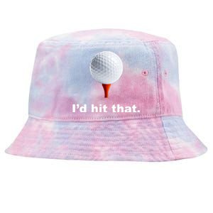 I'd Hit That Funny Golf Tie-Dyed Bucket Hat