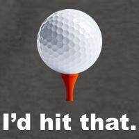 I'd Hit That Funny Golf Vector Backpack