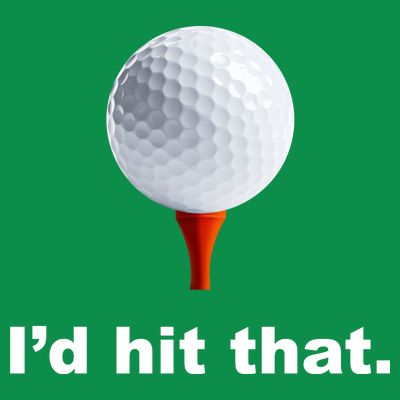 I'd Hit That Funny Golf T-Shirt