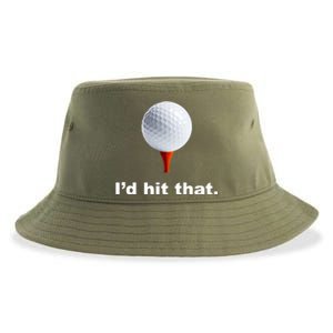 I'd Hit That Funny Golf Sustainable Bucket Hat