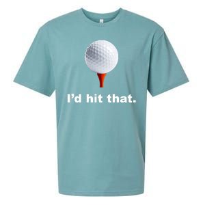 I'd Hit That Funny Golf Sueded Cloud Jersey T-Shirt