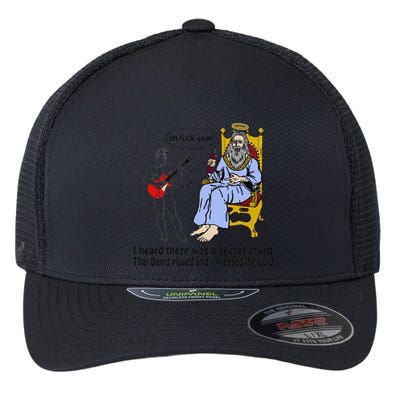 I Heard There Was A Secret Chord That David Played And It Pleased The Lo Flexfit Unipanel Trucker Cap