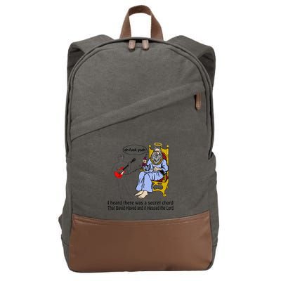 I Heard There Was A Secret Chord That David Played And It Pleased The Lo Cotton Canvas Backpack
