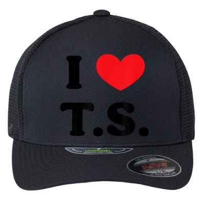 I Heart TS Flexfit Unipanel Trucker Cap