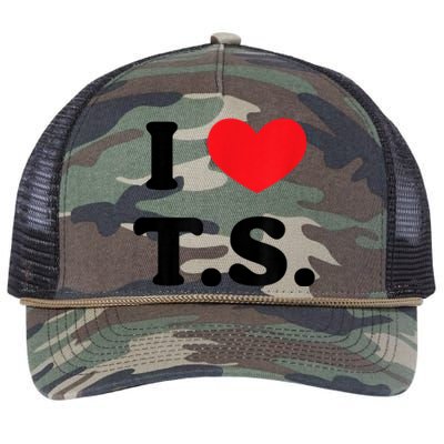 I Heart TS Retro Rope Trucker Hat Cap