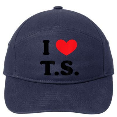 I Heart TS 7-Panel Snapback Hat