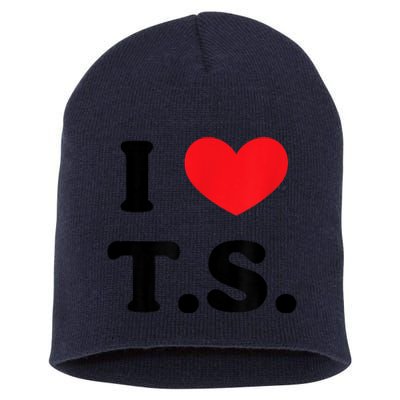 I Heart TS Short Acrylic Beanie