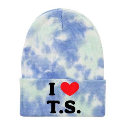 I Heart TS Tie Dye 12in Knit Beanie